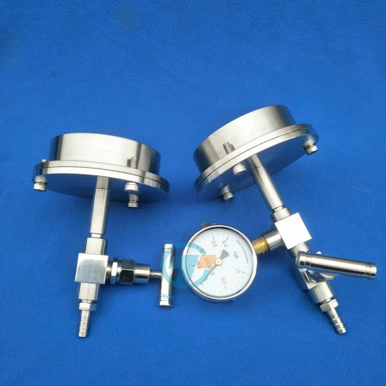 Smart Vacuum Sealing Assembly Flange with Vacuum Meter / Valves for 120mm dia Processing Tube Furnace