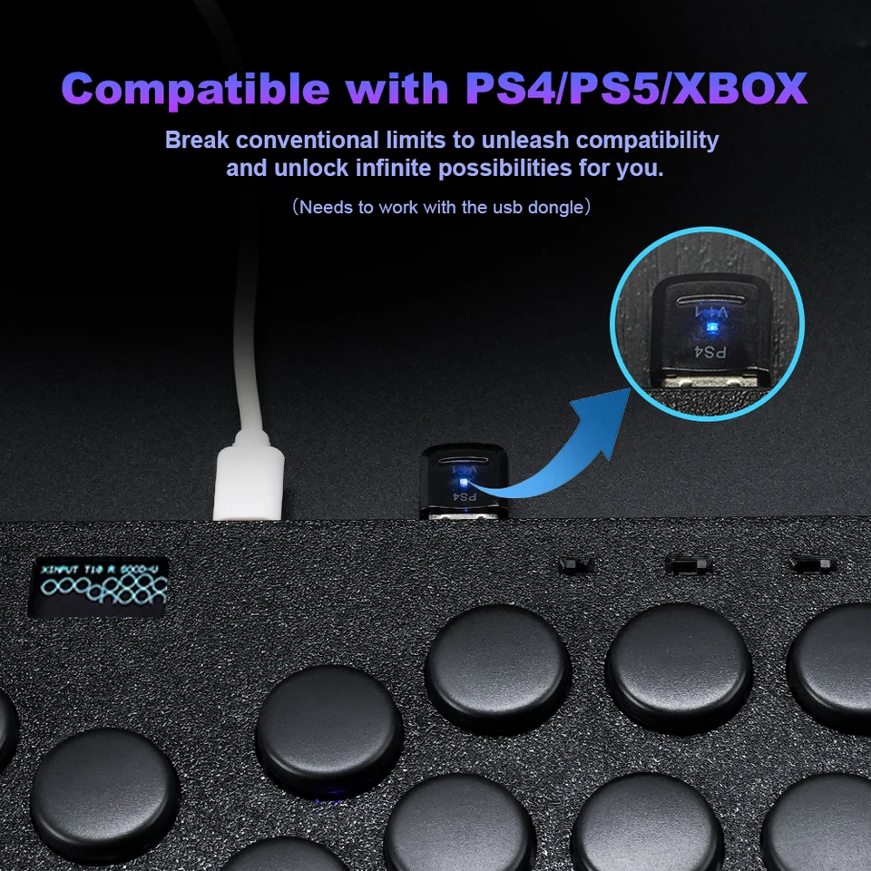 Flatbox Ultra S Stickless Controller Hitbox For P5 Arcade Joystick