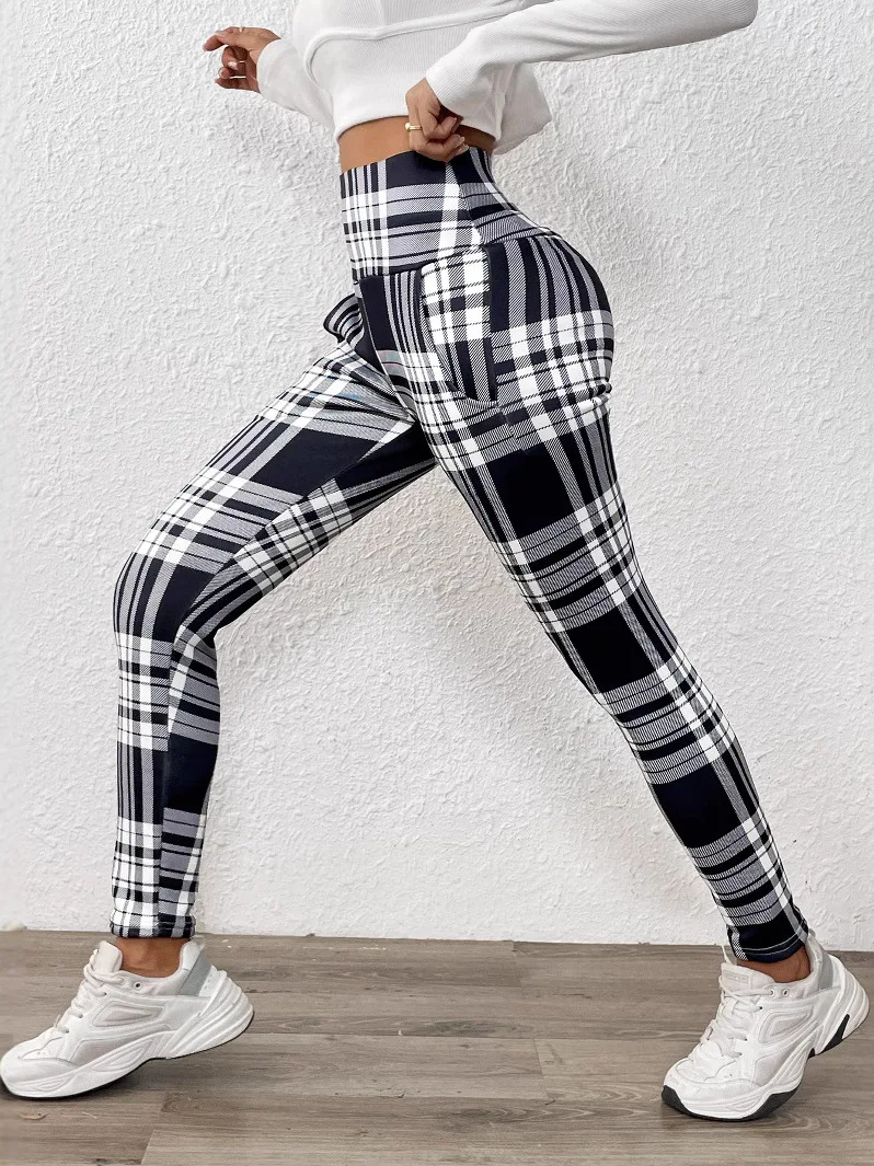 ファイオナブル スリムフィット 多用途 レギンス レディース スリ ストレッチ ボット ティネッド ミッドウエスト ロングパンツ コットン/ポリエステル混紡