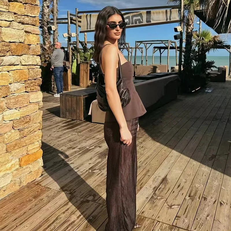 بلايز الصيف المرأة 2025 جديد تانك القمم أنيقة موضة صديرية دائرية الشباب شيك المرأة الشارع عطلة #3