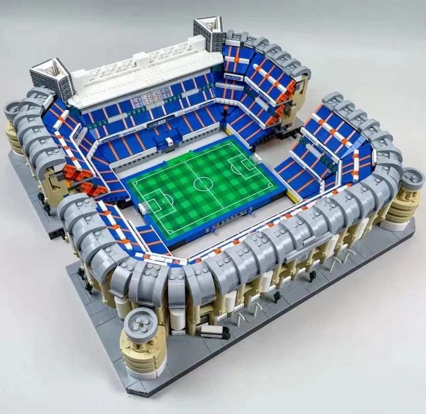 Modular Landmark Model importer nights for Kids, Real Madrid, Toy Gifts, Moc Bricks Ideas, Célèbre stade Santiago Bernabeu, 10299 Pcs, 5876