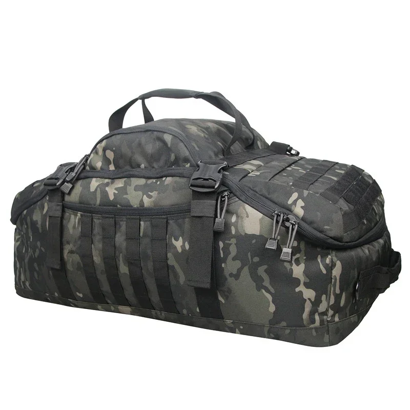 Imagem -03 - Bolsa de Viagem com Alça Ajustável Weekender Bolsa para Homem Mulher à Prova de Água & Rasgo Resistente Multifuncional Bolsas de Ginásio lq 60l