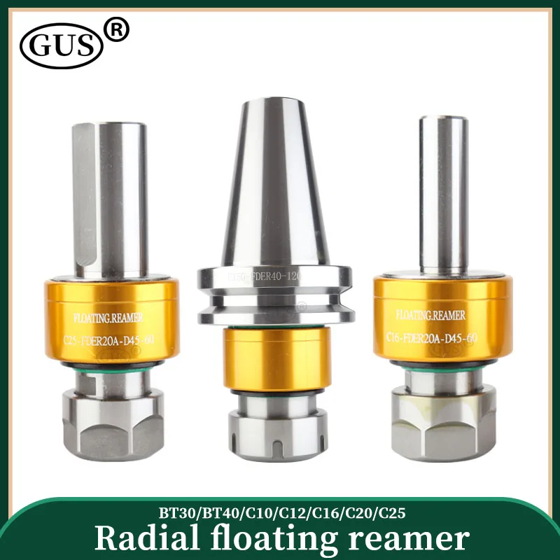 1pcs radial floating reamer Adjustable 360 degree BT30 BT40 C10 C12 C16 C20 C25 CNC lathe machine floating tool holder handle