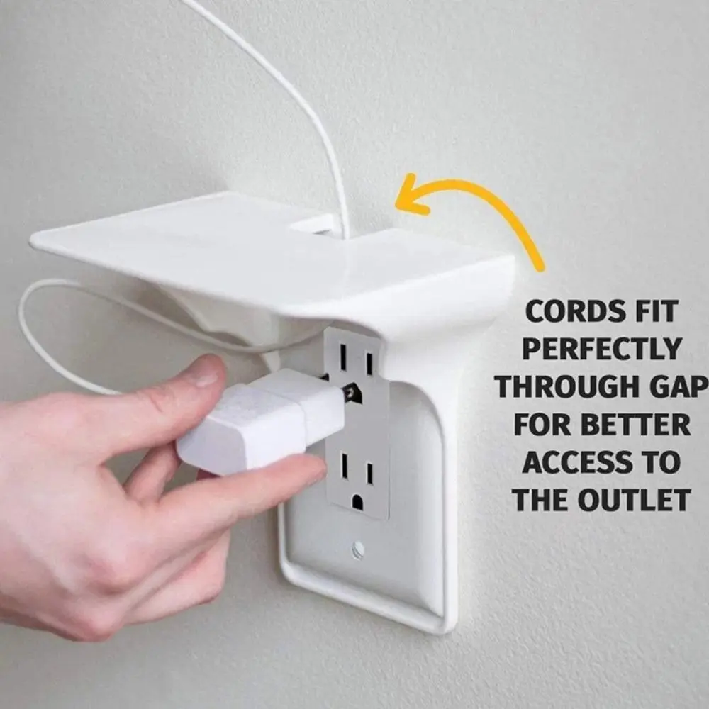 Plastic Racks & Holders Usb Rack Barthroom Storage Outlet Shelf Phone Charging Holder Switch Rack - view 4