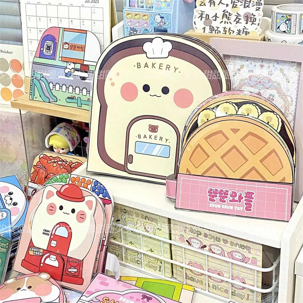 

Игрушка для еды «сделай сам», тихая книга, милая девчачья новинка, сделай сам, обучающий материал ручной работы, упаковка, уменьшение стресса, креативная студенческая игрушечная книга