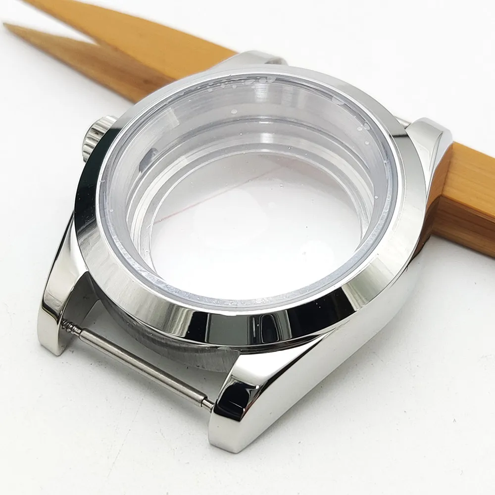 36mm 39mm Smooth Watch Case, Sapphire Crystal Waterproof Fit NH35 NH36 Miyota 8215 with Spring Bar 20mm Lug, Hot Sale Mod Parts