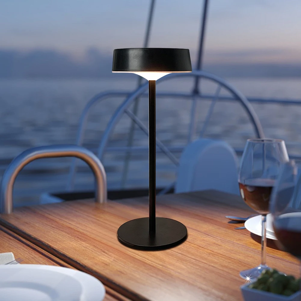 

Solar Table Lamp Rechargeable LED Desk Lamp Waterproof Cordless Table Lamp Portable Night Light for Indoor and Outdoor