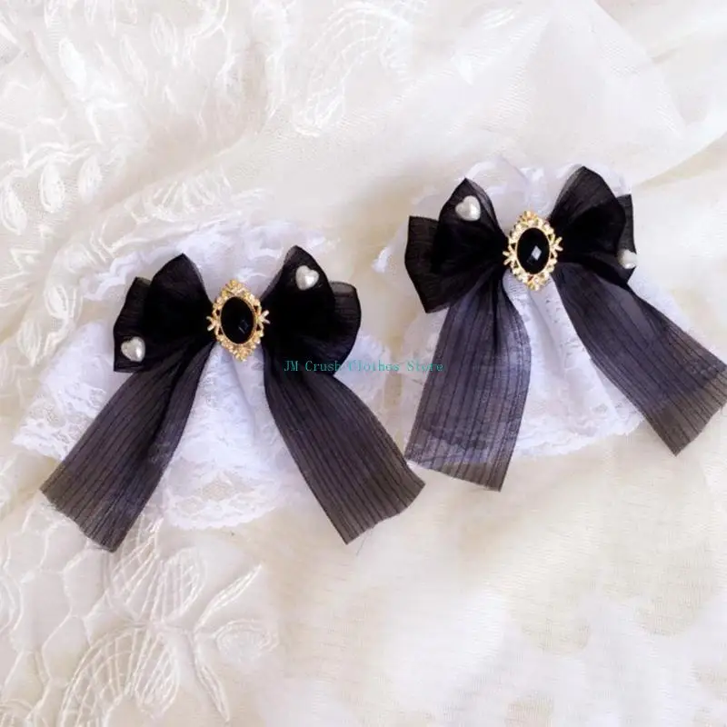 K1ME Renda Manga Decorativa Cosplay Pulseira Fantasia Tema Anime Antiderrapante