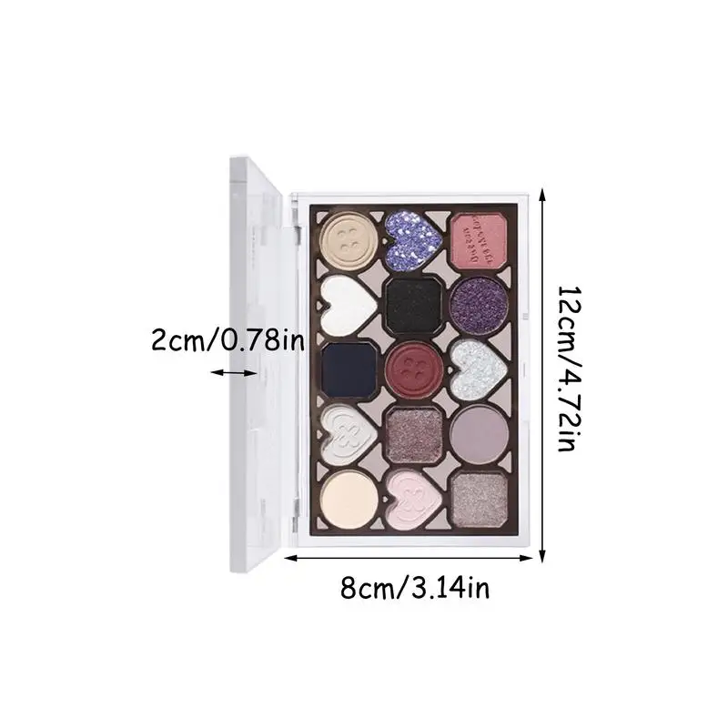 Hoch pigmentierte Lidschatten 15 Farben glitzern bunte Augen palette Urlaub Make-up Zubehör für Gesicht Körper Augen Make-up im Freien