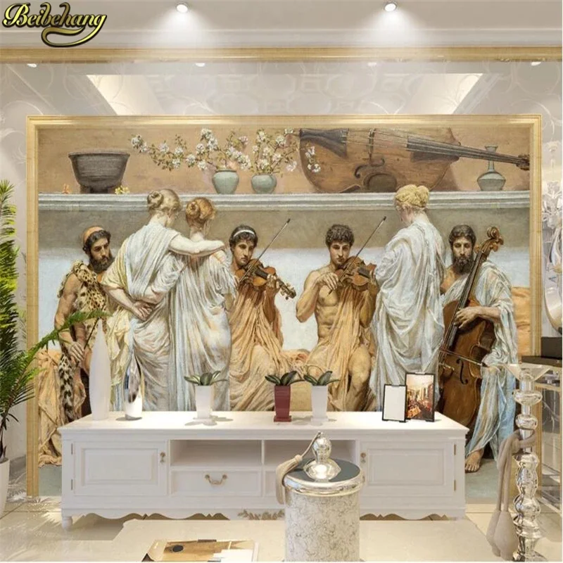 custom papel de parede Custom photo wallpaper 3D European Renaissance oil painting TV background home decoration mural Stickers