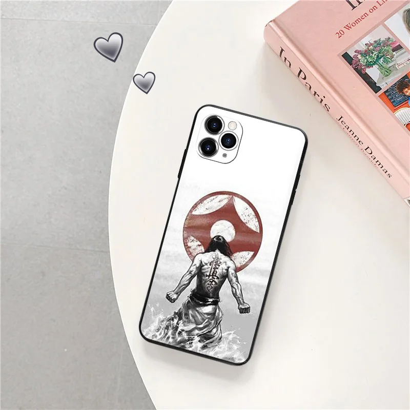 Matte Phone Case For iphone 16 Plus 15 14 13 12 11 Pro Max Mini 7 8 XR 16Pro XSMax Judo Oyama Kyokushin Karate Black Soft Cover