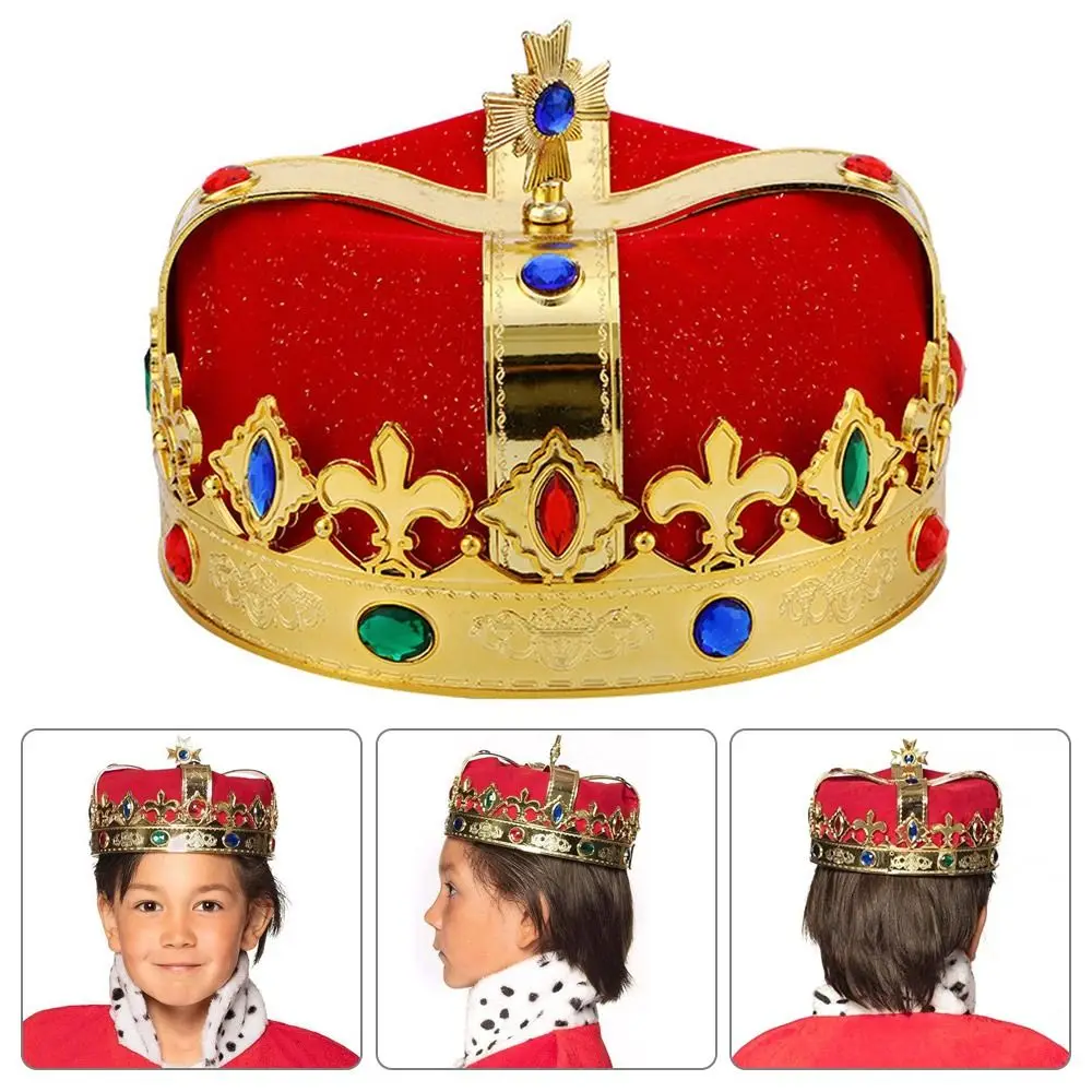 Delicate Boland Royal Queen Coronation King Hat Performance Props Emperor Hat Crown Hat