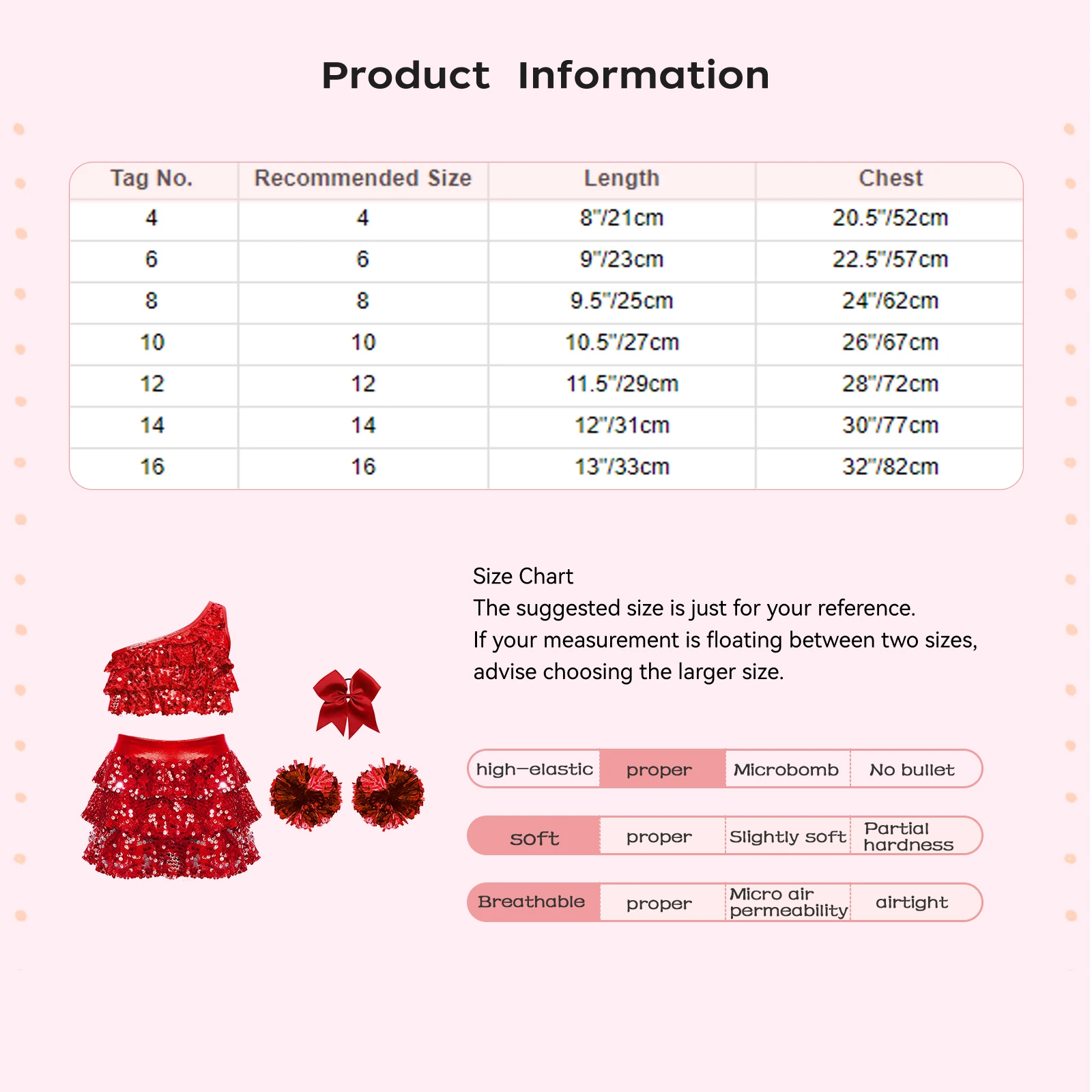Kids Girls Cheerleading Performance Costume Modern Dance Outfits Sequins Tiered Ruffles Vest with Culottes Headwear Flower Balls