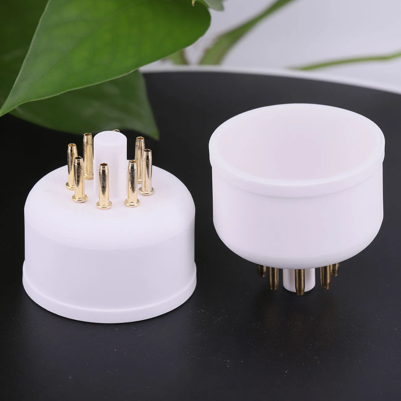 2PCS 8PIN Tube Socket kt88-95-G Ceramic Valve Base For 4699 AZ1 AZ11 AZ12 EF12 EL12 Tube Amplifier Audio HIFI DIY