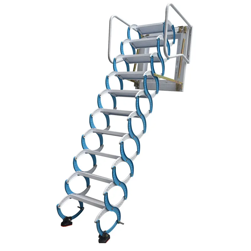 Wall-mounted Attic Telescopic Staircase Household Folding Lift Duplex Indoor and Outdoor Thickening