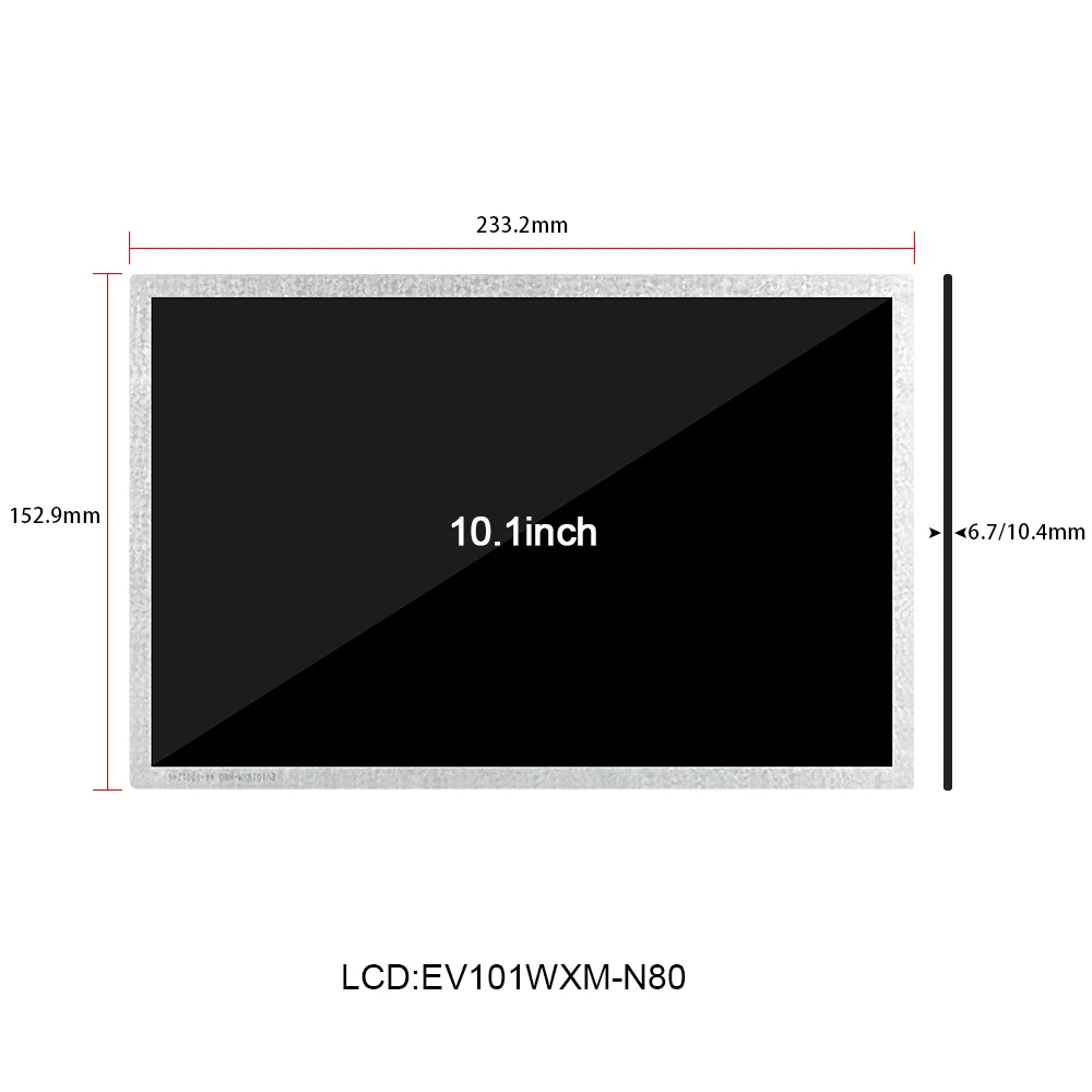 10.1 Inch 1280x800 IPS touvhscreen HDMI board LVDS 20P EV101WXM-N80 Industrial Monitor Adswork Panel TFT-LCD