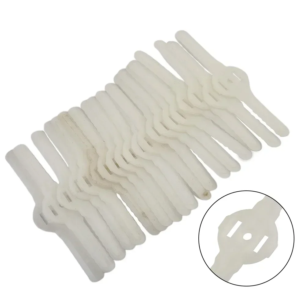 Lâminas de Cortador Plástico para Elétrica sem Fio Grama Trimmer Strimmer Ferramenta Cortador Escova Grama Aparador Lâminas Ferramentas Jardinagem 20 Peças