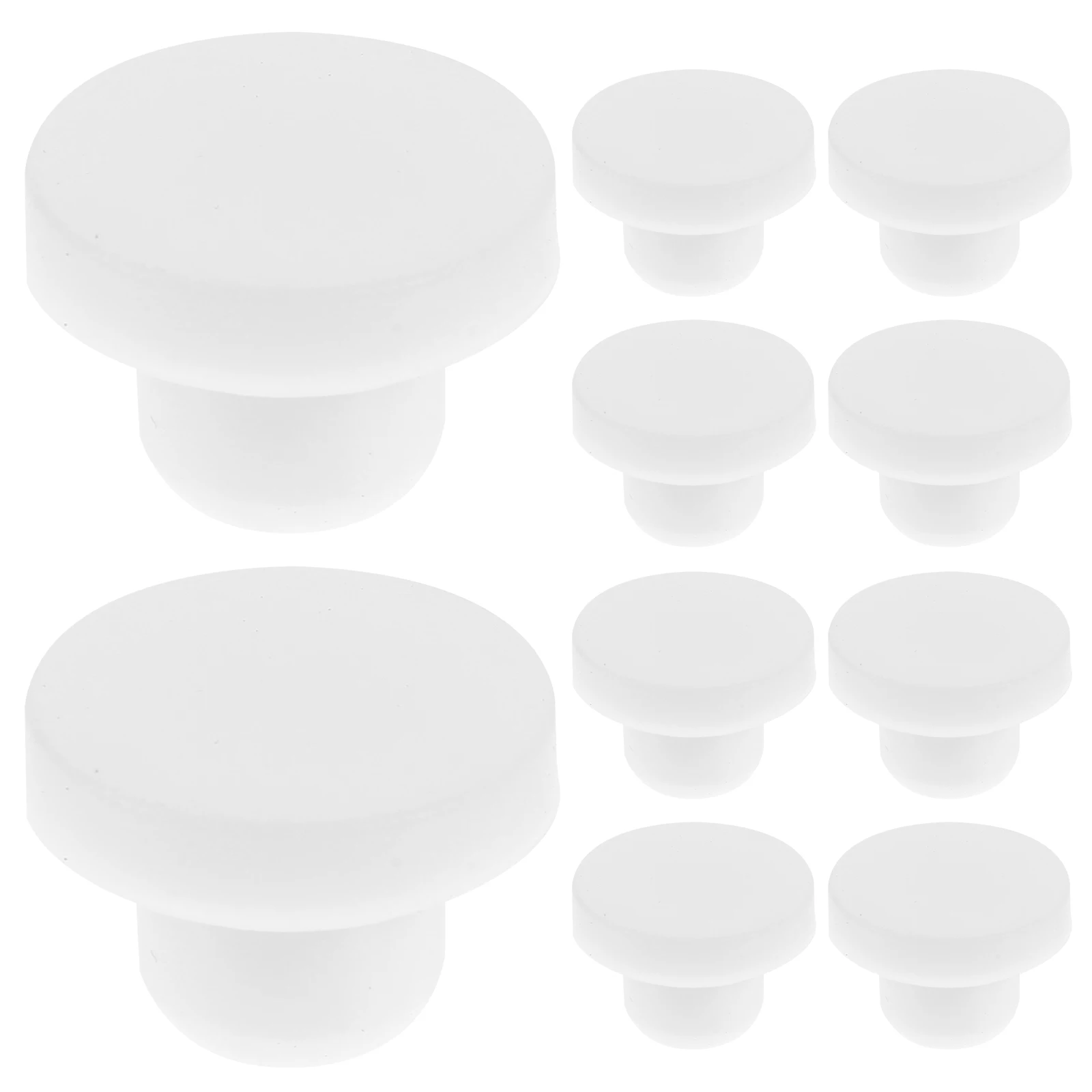 

10pcs Silicone Stopper Replacement Set Reusable Solid Plugs For Salt Shakers Pepper Shakers Wine Bottles Flower Pots Vases