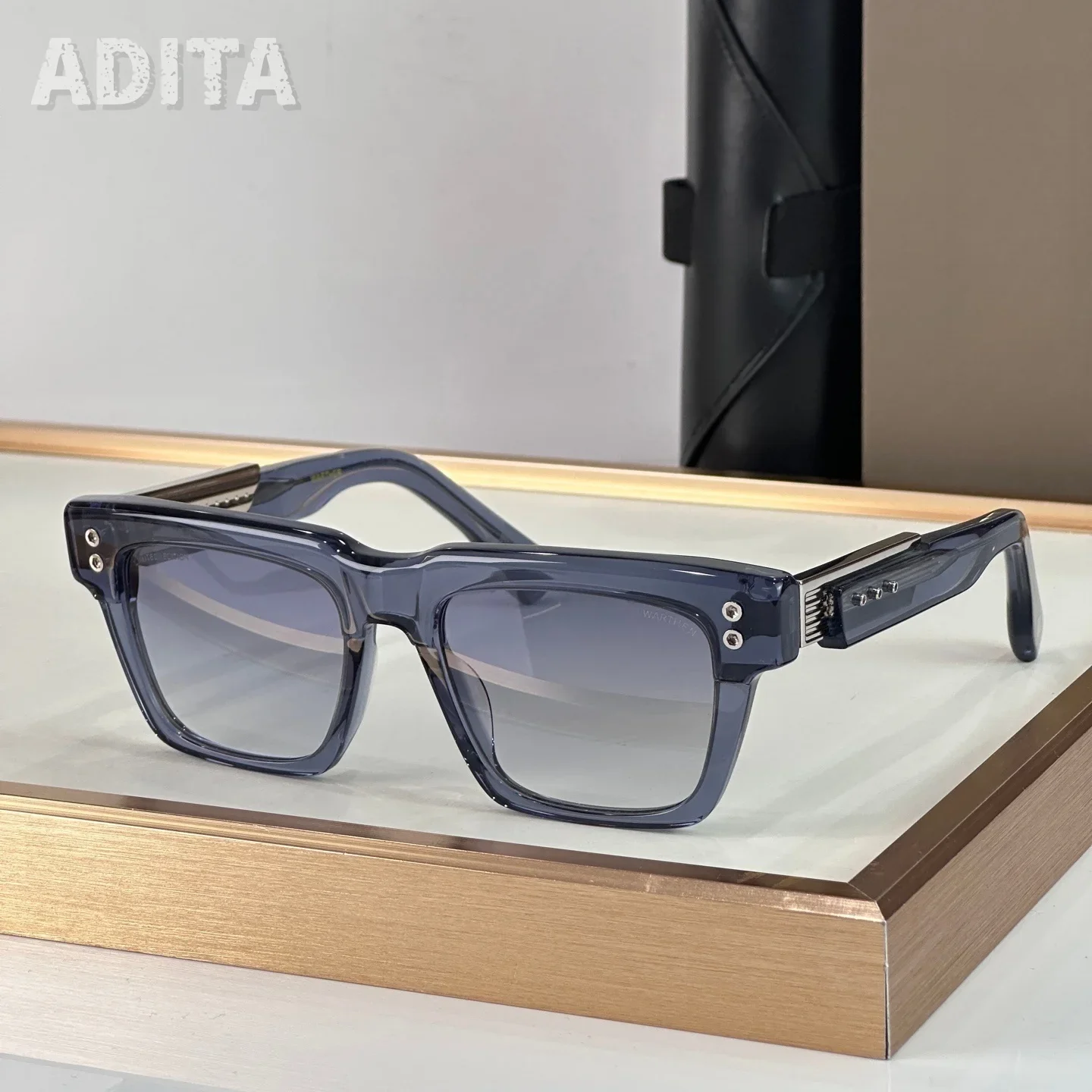 

DT WARTHEN Top Quality Mens Sunglasses for Women Retro Trend Luxury Acetate Titanium Designer Sunglasses