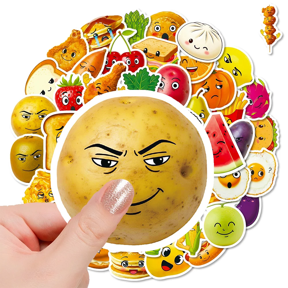 

10/30/50pcs Classic Funny Food MEME Stickers Cartoon Decals Toy DIY Skateboard Phone Notebook Car Cute Creative Graffiti Sticker