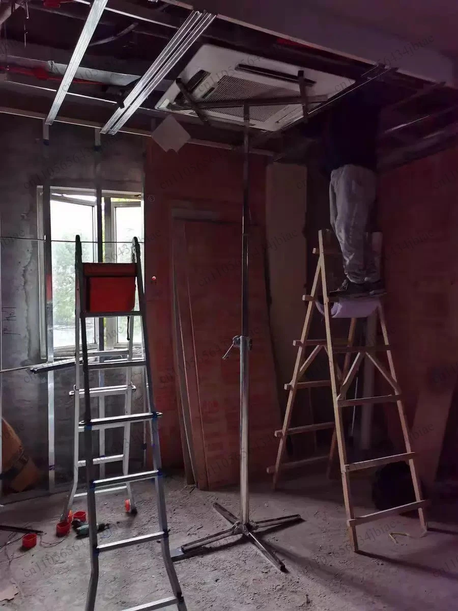 Internal air conditioner installation New tool special bracket Ceiling lifting machine Foldable mobile