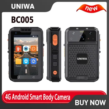 UNIWA BC005 3-calowy dotykowy ekran IPS Kamera Osobista z Androidem 12, IP67, 1440P, 64MP, 10M IR Night Vision, Helio G85, PTT, NFC, Bateria z możliwością wymiany podczas pracy