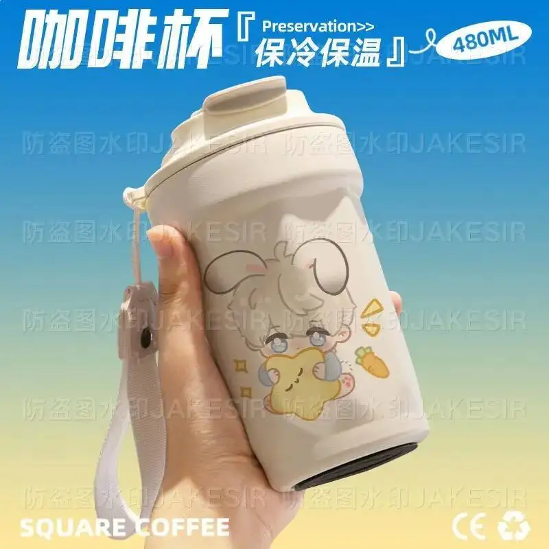 

Anime Game Love And Deepspace Cos Zayne Xavier Sylus Rafayel Unisex 2025 Daily Direct Drinking 480Ml Travel Mug Birthday Gift