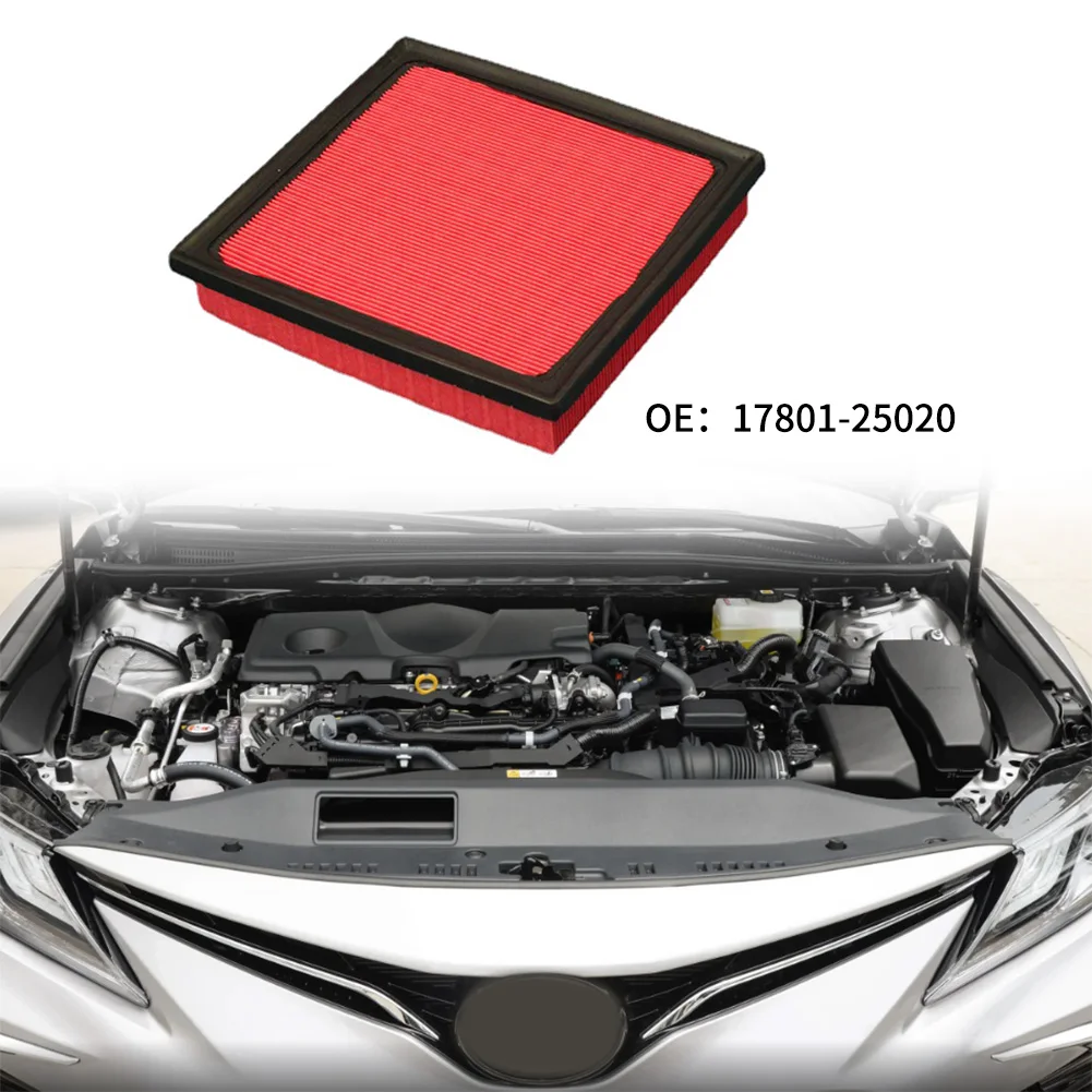 1pc PU+ Filter Fiber Set Engine & Cabin Air Filter For Toyota 2019-2022 L4 2.5L GAS 17801-25020 Accessories For Vehicles