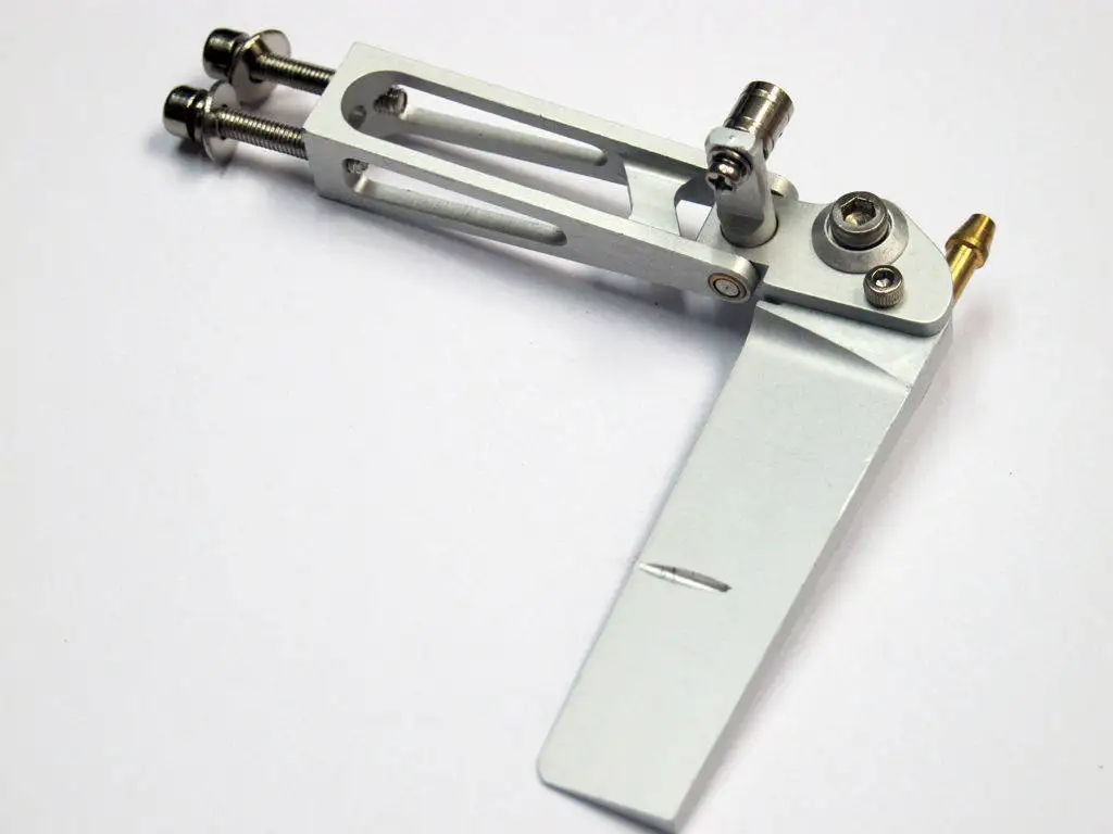 62mm Water Pickup Rudder, Single Water Inlet Steering Rudder for MONO Electric/Nitro RC Boat, Anti-Capsize Metal Rudder