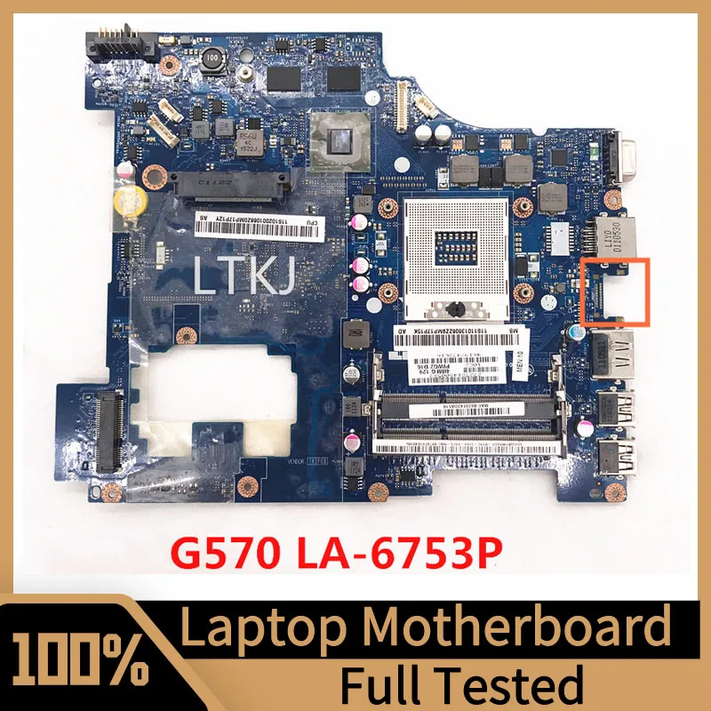 

Материнская плата PIWG2 LA-6753P для ноутбука LENOVO G570 G470, материнская плата 216- 0774207 HD6630M DDR3 HM65 100% полностью протестировано, работает хорошо