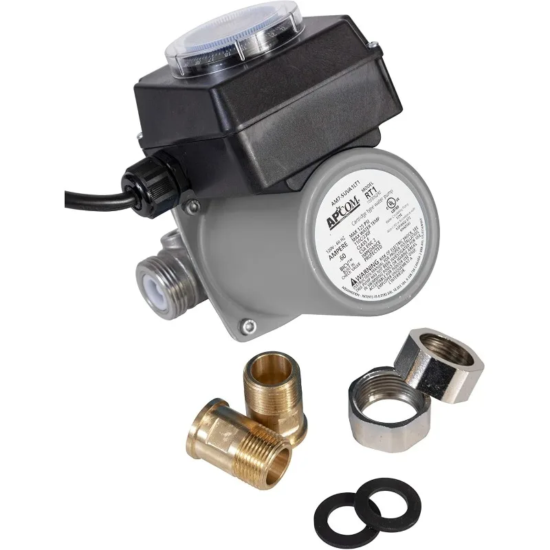 Warmwasser-Umwälzpumpsystem mit integriertem Timer – spezielle Rücklaufleitung