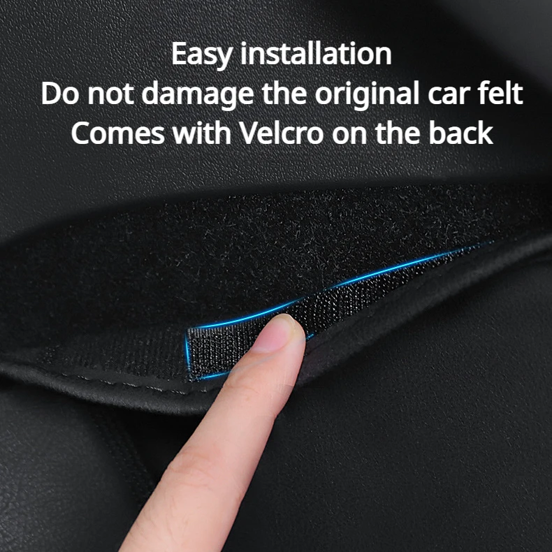 Door Storage Box for Tesla Model 3 Y Door Slot Mat Suede Protective Pad PU Leather New Model3 Highland Car Accessories 2021-2024