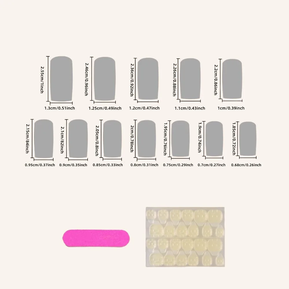 24 pçs moda caixão forma unhas falsas removível médio longo estilo manicure remendo ballet unhas falsas ferramenta de manicure