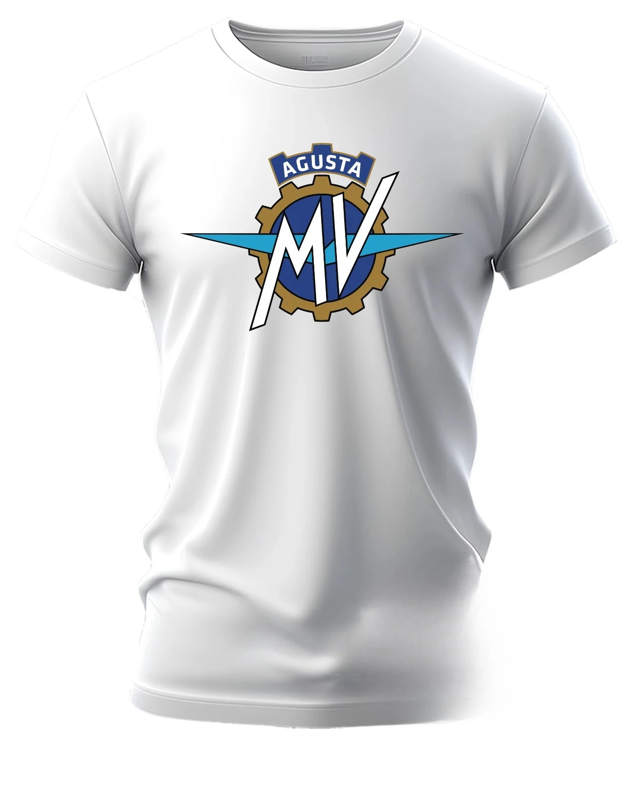 

American Retro MV AGUSTA T-SHIRT Motorcycle Shirt Summer New Men's and Women's Streetwear