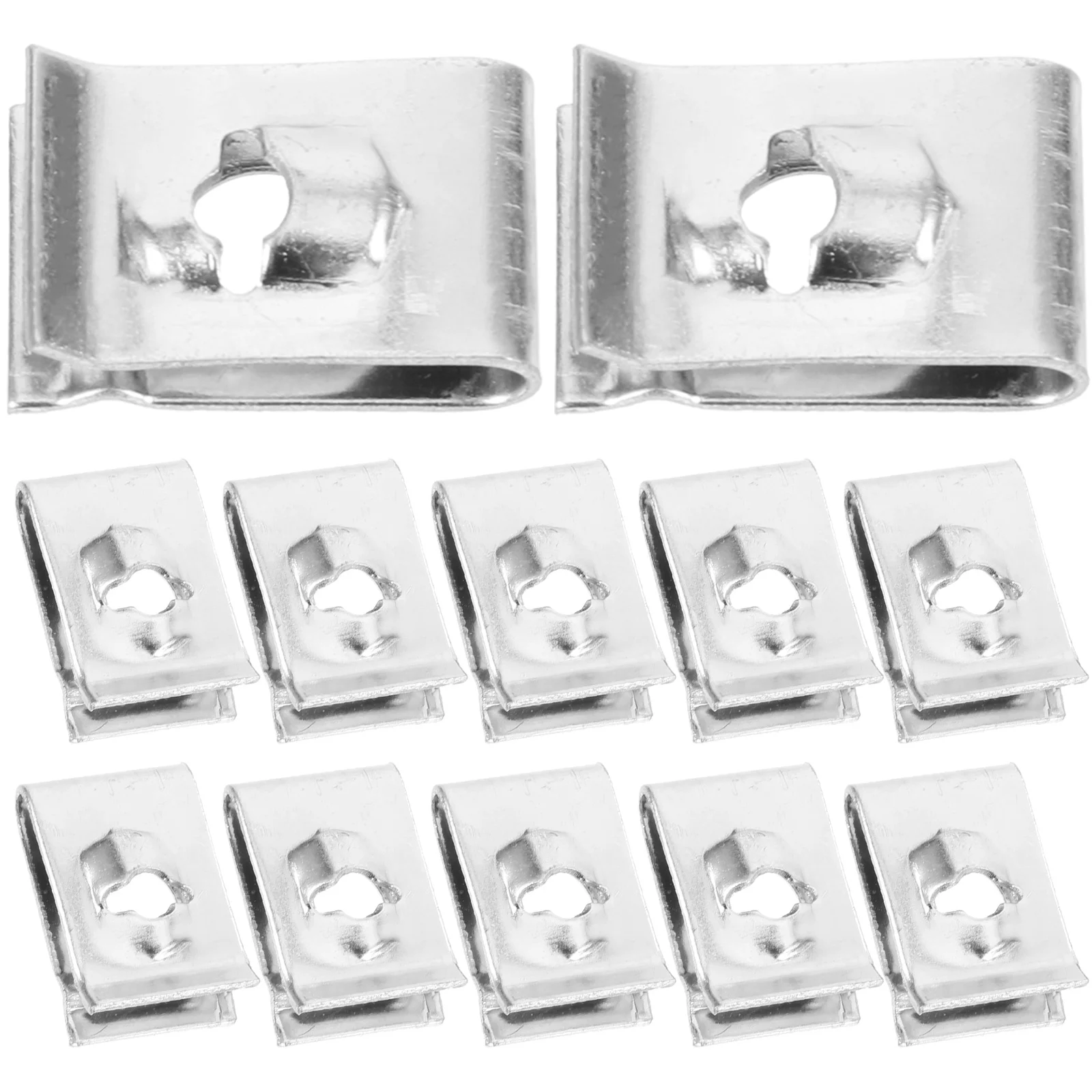 

1Pack Car U Clips Automotive Screw Nut Metal Clamp Durable Rust Resistant Fasteners for Car Panel Repair Modification
