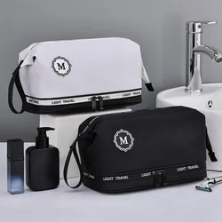 Double wet and dry separation wash bag senior sense waterproof travel storage portable men's cosmetic bag