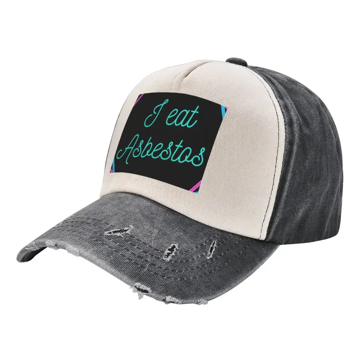 

I eat asbestos Baseball Cap Snap Back Hat |-F-| Women's 2025 Men's