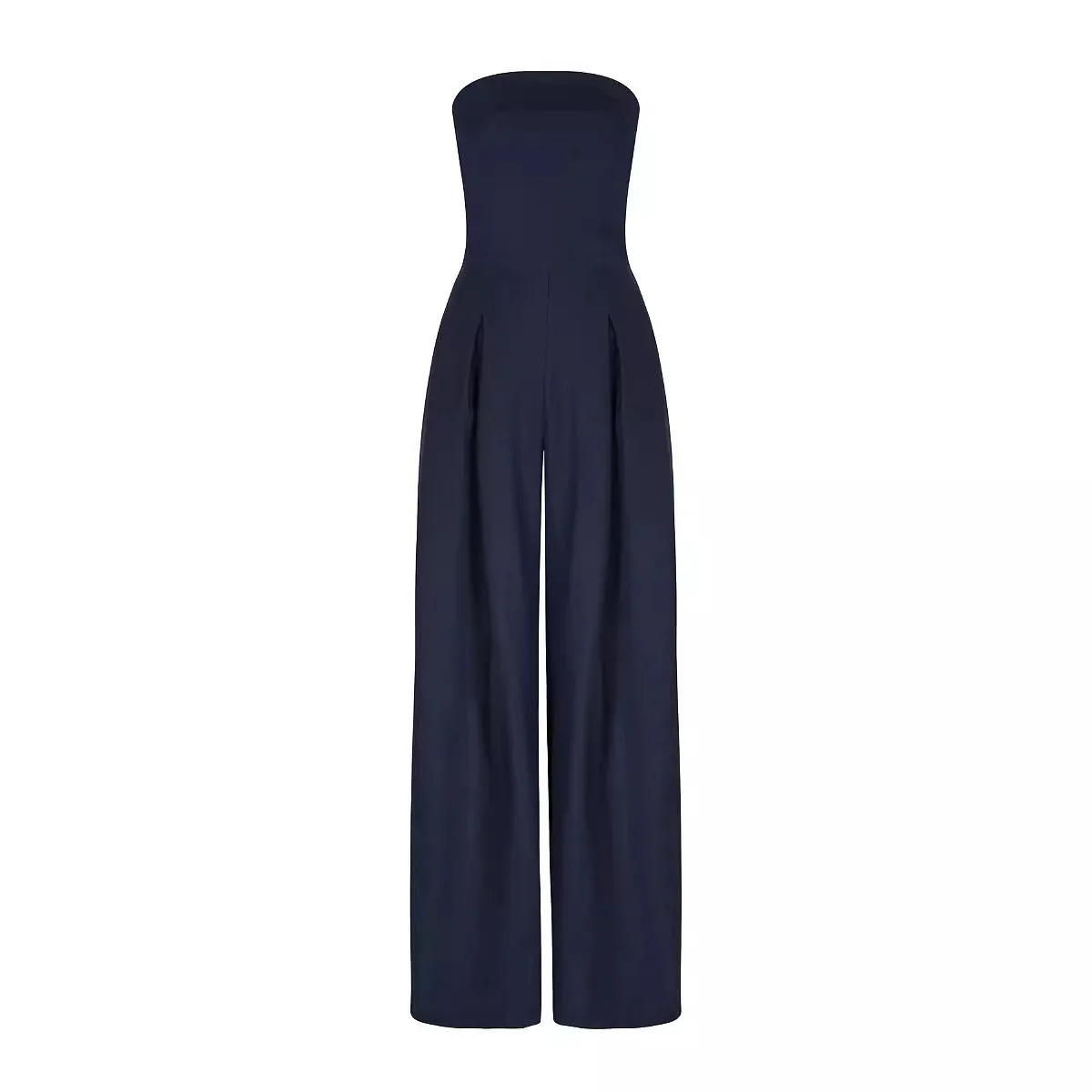 2025 New Summer Women's Clothing Casual Tube Top Sexy Backless Slim Fit Temperament Jumpsuit