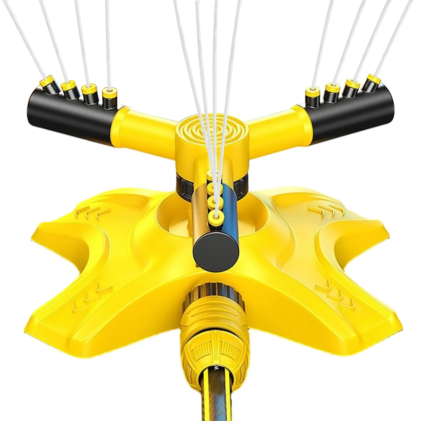 Yard Sprinkler 3-arm 360 Degree Rotating Adjustable Automatic Tool Kids Water Sprinkler For Backyard Garden Patio Park Summer
