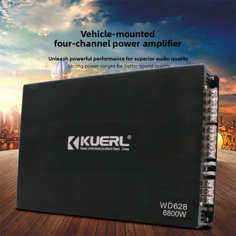 

Car Audio Modified Power Amplifier Quad WD628 Quad-channel Car Power Amplifier