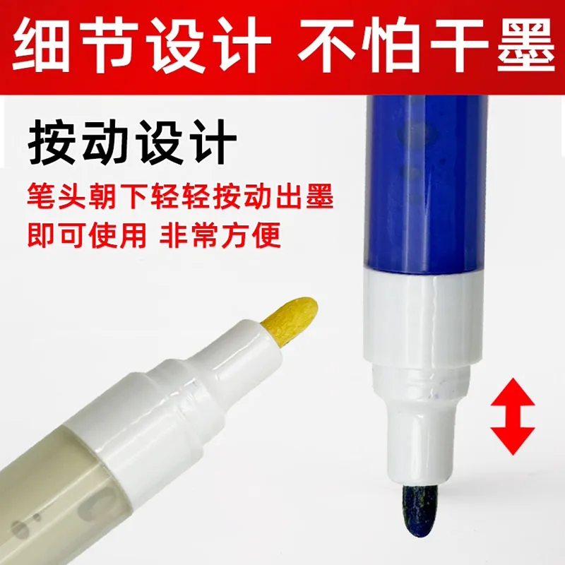 1pcs High Temperature Disappear Pen Heat Elimination Refill Garment Factory Marking Pen Scribing Ironing Pen Heating Automatic
