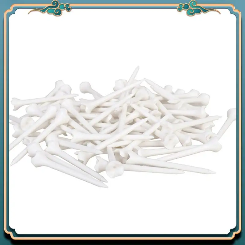 100Pcs 83 Mm Professional Tee System Plastic Golf Tee Maximizes Golfers' Teeing Performance Golf Replacement Accessories Highly