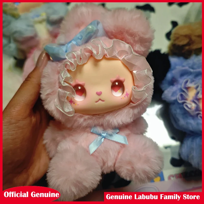 حقيقية جميلة إيما الأرنب التحالف سلسلة الفينيل صندوق أعمى الوجه دمية نموذج تزيين مُثبت لعبة صندوق غامض الأطفال هدية عيد الميلاد