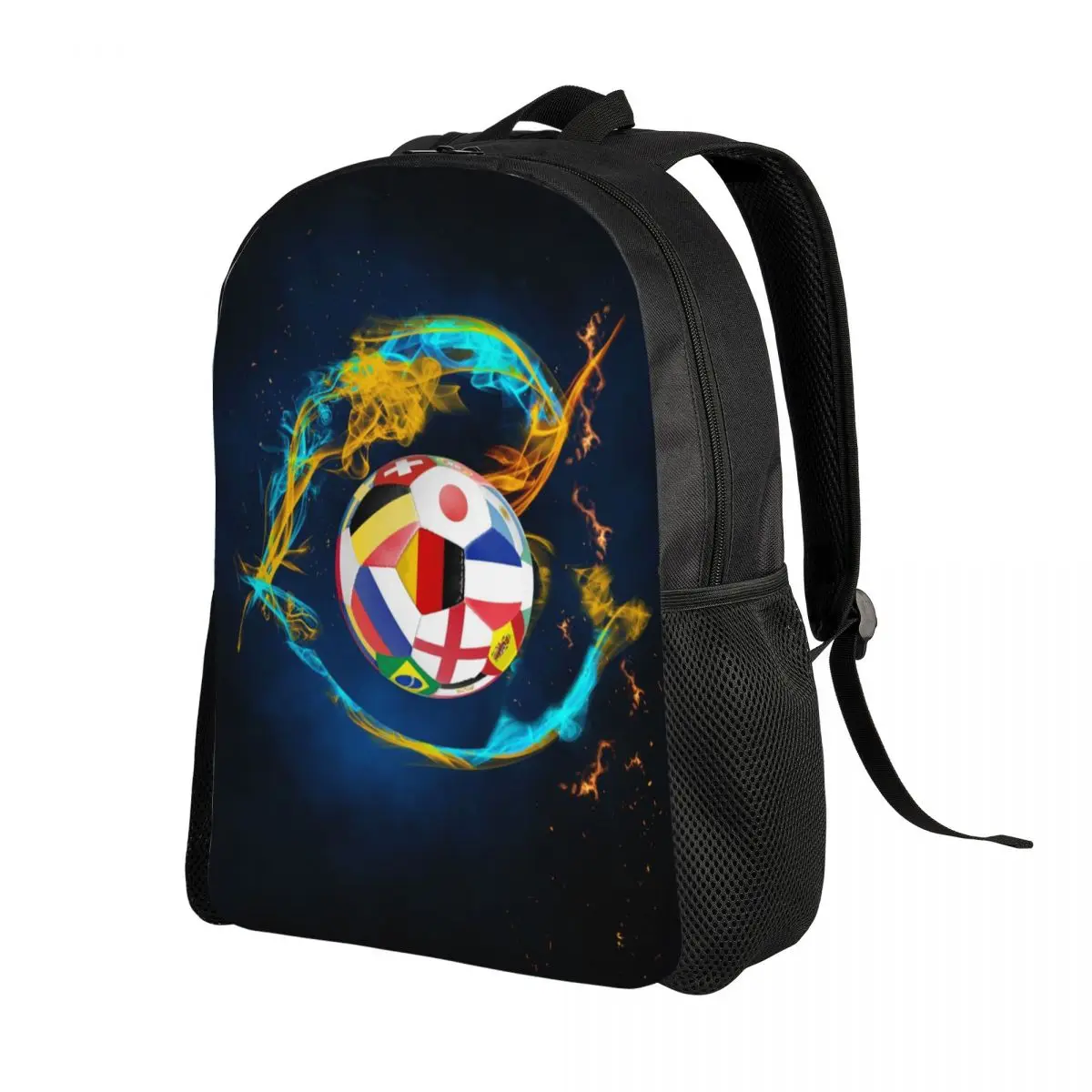 Custom Soccer Balls Lover Football Laptop Backpack Men Women Basic Bookbag for School College Student Sports Gift Bags