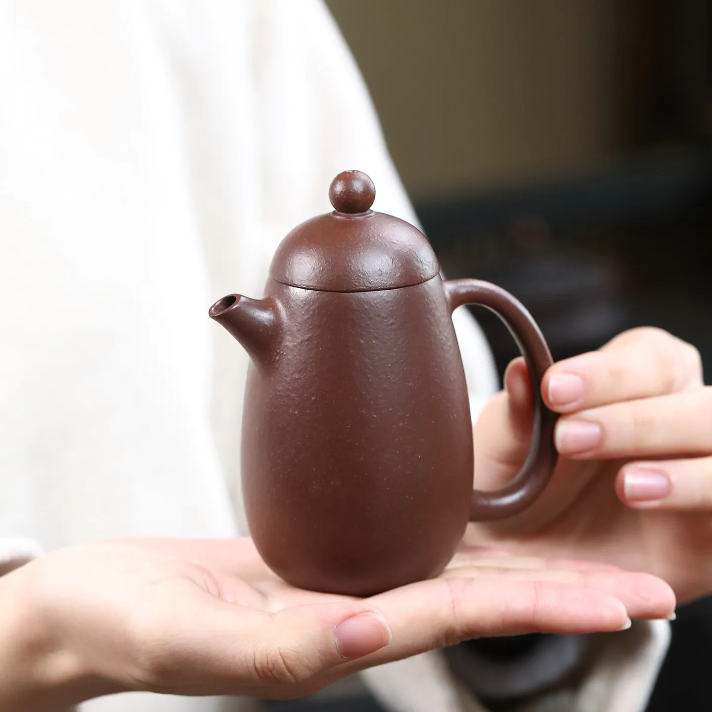 Coarse Purple Red Clay Zisha Teapot 150ml Tall Dragon Shape with Ball Filter for Home Brewing and Thoughtful Tea Gifts