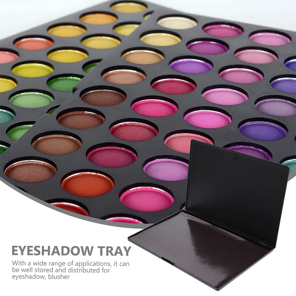 Shadow DIY Eyeshadow Palette Magnetic Container Face Blusher Plate Make up Tray Black Abs Miss