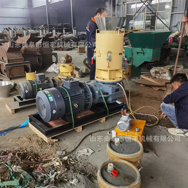 

(Sea freight customization) New energy biomass combustion pellet machine, rice husk fish feed compression equipment, straw, wood