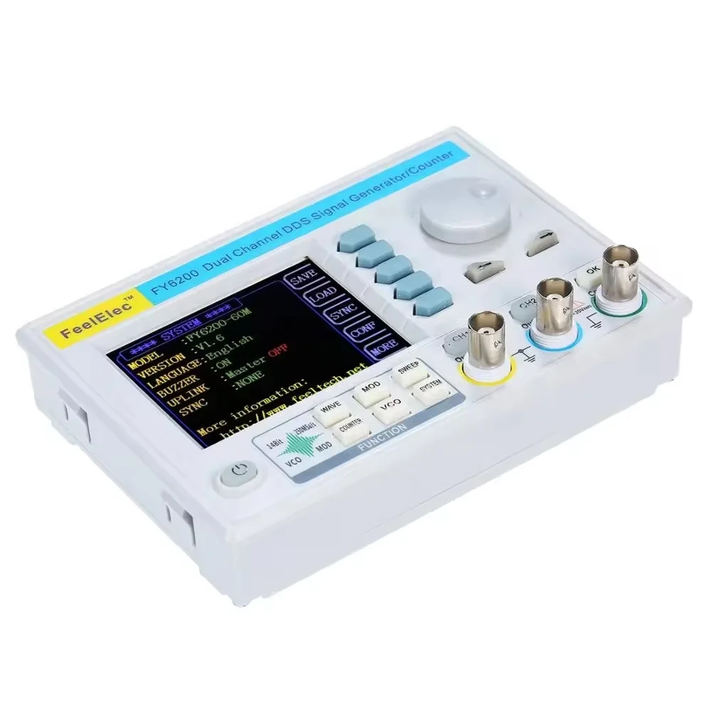 Imagem -05 - Gerador de Sinal Dds Fonte Waveform Arbitrária Contador de Freqüência Dual Channel Fpga Four Way Ttl 20m 30m 60m Feelun-fy6200