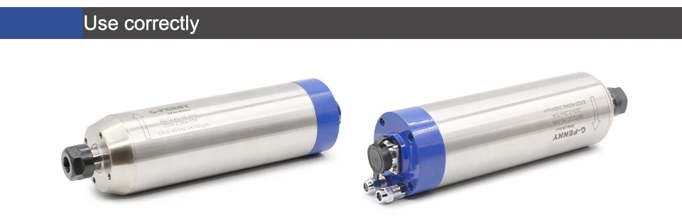 G-Penny 2,2 kW ER20 Bullet Wassergekühlter CNC-Spindelmotor 220V 380V 4 Keramiklager Komplettset VFD-Wechselrichter 80mm Klemmung Wasserpumpe – Detail 15