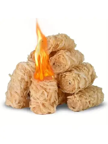 30/100pcs natural fire starter, wax wood stick, suitable for fireplace, barbecue stove, chimney oven, charcoal ignition